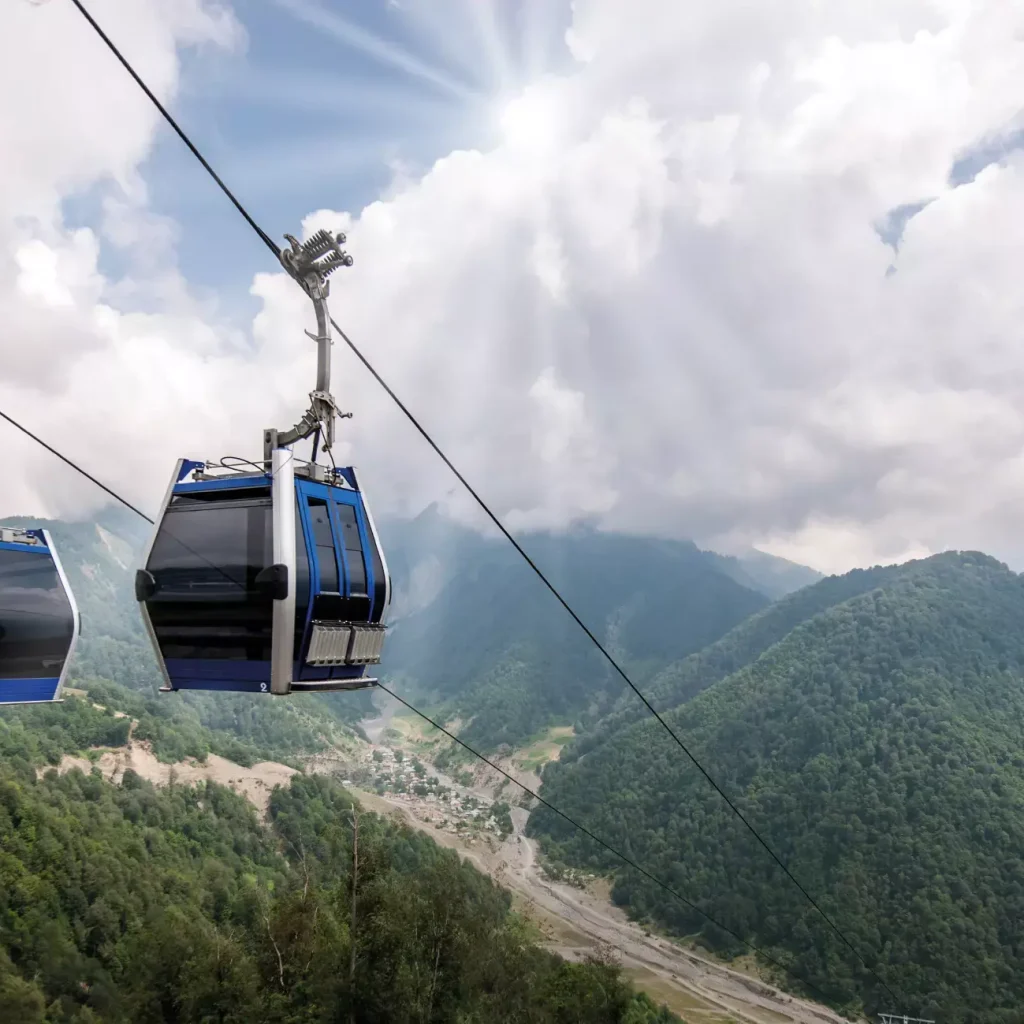 Ropeline in Gabala Tufandagh