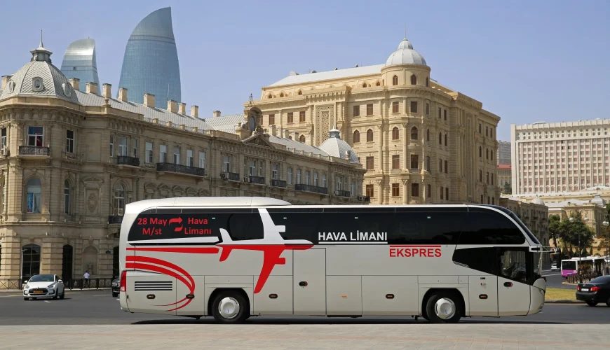 Baku Airport Express going to the city center