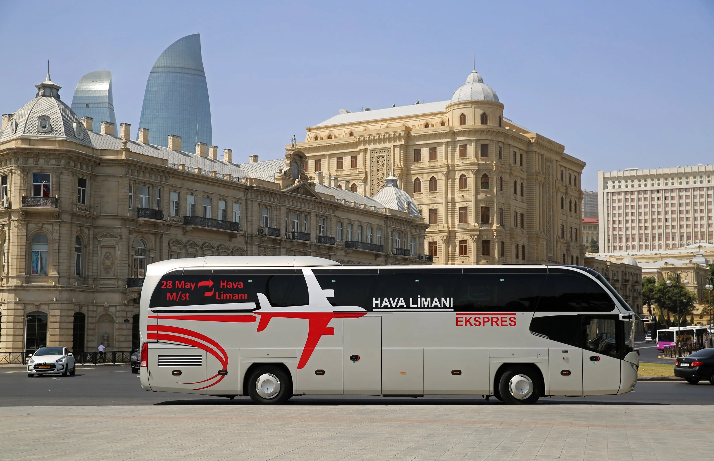 Baku Airport Express going to the city center